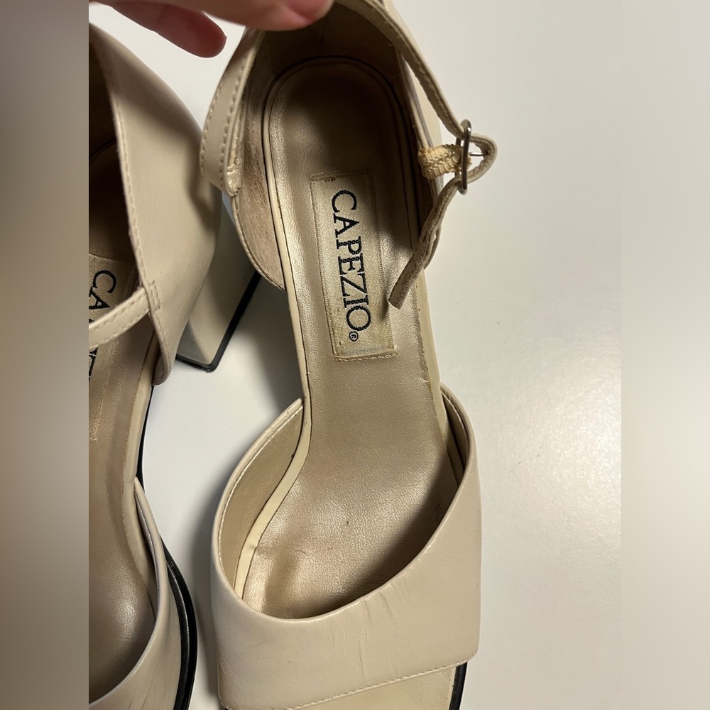 Capezio Cream Women's Heels - Picture 2 of 10